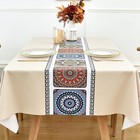 Zobesta Beige Vinyl Tablecloth For Rectangle Tables 86 X 55 Inch  Plastic Tab   