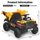 12v Battery Kids Ride On Dump Truck Rc Construction Tractor W  Electric Bucket