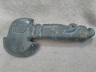 Ancient Chinese Warring States Jade Creature Funerary Axe 400-200 Bc