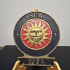 Sun Insurance Company Fire Marker Cast Iron No  5154 Plaque sign Marker  Vintage