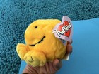 Vintage 1994 Swibco Puffkins Happy Stuffed Plush Yellow Smiley Face  6684 W tag