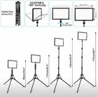 Led Photo Video Light 2-pack  Bi-color 2800-6500k Dimmable Usb Led Continuous Li