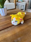 Vintage Lisa Frank Fantastic Beans Beanie Plush Sunflower Kitten Cat  