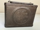 Vintage Money Box Coin Bank  regular Saving Accumulates Great Wealth    No Key
