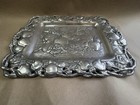 Vintage Arthur Court Pewter Apple Rabbit Tray 1993 Signed Taiwan Cast Aluminum