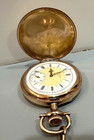 Elgin Size16 Hunter Case Gold Filled Pocket Watch 1907 Exl cond  With Chain