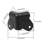 Beatifufu Speaker Corner Cover Metal Wrap Corner Protector Furniture Edge Gua   