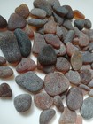 Beach Sea Glass Surf Tumbled Lot 4 Root Beer Brown Art Jewelry Craft Mosaic