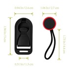 4 Pack Camera Strap Connectors For Quick Release Buckle System Diy Strap - Black