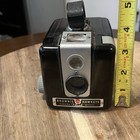 Kodak Brownie Hawkeye Flash Model Vintage Box Camera Flash  Black