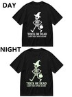 Glow In The Dark Skeleton T   shirt Trick Or Dead Halloween Graphic Short Sleeve T