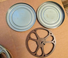 2 Vintage Metal Movie Film Reel And Canisters   Home   Industrial Decor   Prop