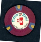 Xrare  5 00 Frontier Hotel  Las Vegas  Nevada Casino Chip