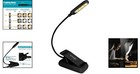 Portable Led Clip-on Reading Light With 360 Degree Flexibility   Dimming Options