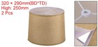 2pcs Drum Lamp Shades Linen Round Lamp Shade Lampshade Bright Brown 11 6 Inch