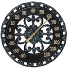  Hanging Verdigris Wall Dial Thermometer  Ideal For Indoor And Outdoor Use  