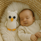 Little White Owl Crochet Soft Toy Gift For Baby Girl   Boy   Owl Stuffed Toy