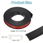 16 4ft U-shape Edge Banding Furniture Edge Protector Black 22mm 0 87 