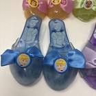 Disney Princess Play Dress Up Shoes Girls Tiana Belle Cinderella Ariel Lot Of 4