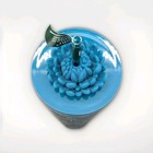 New Starbucks 24 Oz Blue Venti Tumbler Cup Flower Floral Straw Charm 