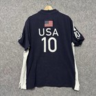 Vintage Polo Ralph Lauren Rugby Usa 10 Jersey Polo Sz Xxl Custom Fit Big Pony