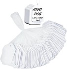 1000 Blank White Merchandise Price Tags With Strings Size  5 Retail Strung Labe