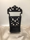 Vintage Cast Iron Match Stick Holder  Match Safe  Wall Hanging Retro