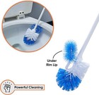 Superio Toilet Bowl Brush And Holder  Under Rim Lip Brush And Storage Caddy