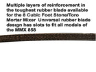 Mortar Mixer Rubber Super Blades Set 6   8 Cubic Feet Mixer  Toro Stone 132-7156