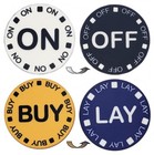  10  Craps On Off   Buy Lay 2-sided Ceramic Chip Lammer Buttons   Storage Pouch