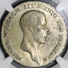1814-a Ngc Au 58 Prussia Thaler German Taler Friedrich Wilhelm Coin  24090603c 
