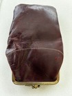 Vintage Leather Kiss Lock Two Pouch Coin Purse