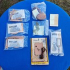 Lot Of 4 Vintage Tandy Leather Key id bag Kits  - Nos