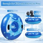 Snow Tube  Wolkek 47 Inch 1pack Snow Sled For Kids And Adults