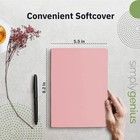 A5 Dotted Notebooks - Grid Notebook  92 Pages  8 2  X 5 5   pink  6 Pack 