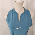 Nike Dress M Noise Aqua Blue Court Tennis Dri Fit Advantage Open Back Golf