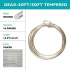 16 Gauge Silver Plated Wire Elements   Beadsmith Tarnish Resistant Silver Plated