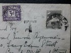 Palestine Cover Haifa To London Taxed 3d Postage Due