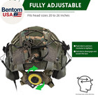 Tactical Helmet With Headset 4in1 Upgraded Adjustable With Helmet Cover For Airs