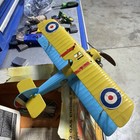 Vintage Cox Thimble Drome Control Line  049 Engine Sopwith Camel Airplane Vg