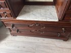 Victorian Drop Well Dresser With Jenny Lind Design And Mirror Circa 1900