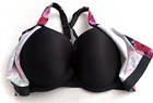 Victoria s Secret Nwt Knockout Front Close Black Floral Sport Sports Bra