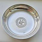 Antique Turkish Ottoman Empire 900  Silver Dish