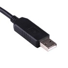 Usb To Db25 Rs232 Serial Adapter Converter Cable Null Modem 6ft 1 8m  Black