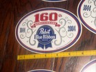 Lot Of 5 Vintage Pabst Blue Ribbon Beer Vinyl Stickers Decals 2004 Anniversary