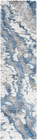 Safavieh Horizon Shag Collection Runner Rug - 2  X 9   Grey   Blue  Modern Abstr