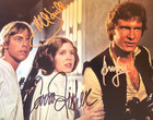Star Wars Cast Signed  fisher  Ford  Hamill  Signed 8x10 Authentic Autograph Coa