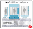 Peva 10gauge Shower Curtain Liner 72   W X 72   H Clear 10g Extra Heavy Duty Thick