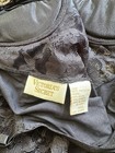 Vintage Victoria   s Secret Teddy Bodysuit Size 36b Black Lace Gold Label