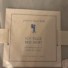 Pottery Barn Kids Icy Tulle Bed Skirt Organza Sophisticated Neutral Fairy